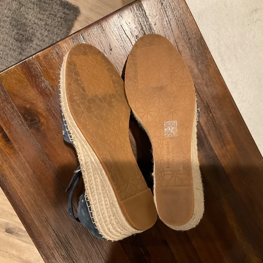 Kate Spade Blue Wedges - Picture 7 of 9